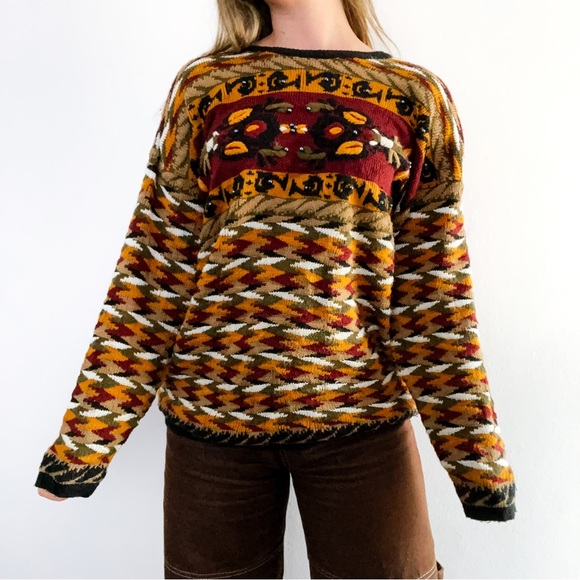 PARAMOUR Vintage Beaded Knit Sweater • Free Size 1990s - Picture 8 of 8